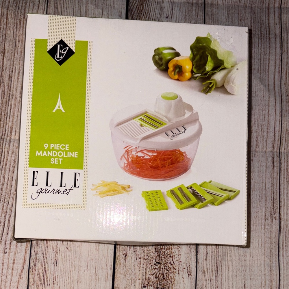 Elle Gourmet Mandoline Set - White and Green